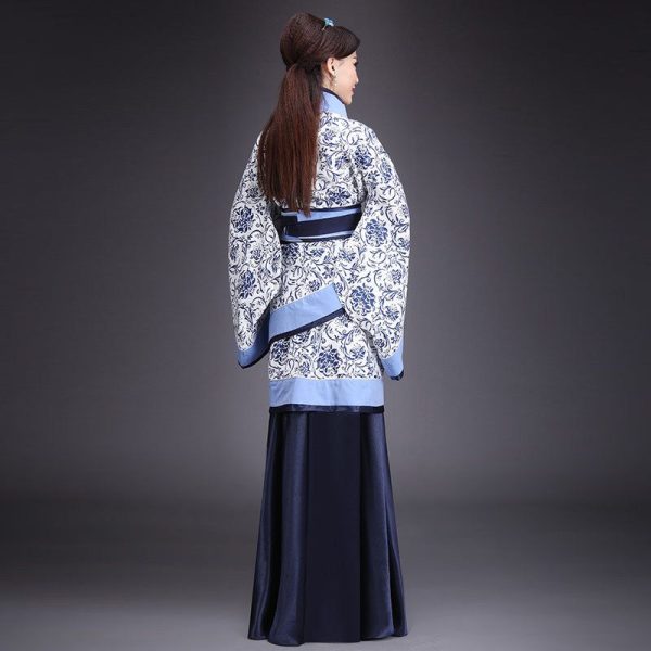 Chinese Traditional Hanfu Clothes Blue And White Floral Costume Hanfu Han Dynasty Clothes 1 Chinese Traditional Hanfu Clothes | Blue and White Floral Costume Hanfu | Han Dynasty Clothes