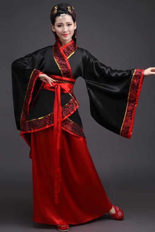 Dinasti Han Hanfu Pakaian Cina Kuno Hanfu Gaun Hanfu Hitam Dan Merah Wanita 5 Dinasti Han Hanfu | Pakaian Cina Kuno Hanfu | Gaun Hanfu Hitam dan Merah Wanita