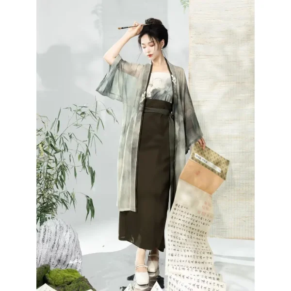 Kf S32255c0cc3764191b3067a2affbd13119 Traditional Chinese Hanfu Dress Set Hanfu Female Changgan Temple Spinning Skirt Coat Spring Summer And Autumn Traditional Chinese Hanfu Dress Set Hanfu Female Changgan Temple Spinning Skirt Coat Spring Summer and Autumn Cosplay