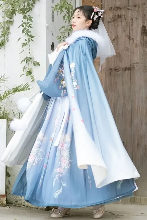 Kf S83a9b186c55546599721ad40f014f21db Tradicional Hanfu Cloak Mulheres Inverno Impresso Pelúcia Espessado Comprimento Médio Coat Fairy Daily Style Tradicional Chinês Tradicional Hanfu Cloak Mulheres Inverno Impresso Pelúcia Espessado Comprimento Médio Coat Fairy Daily Style Tradicional Chinês Roupas