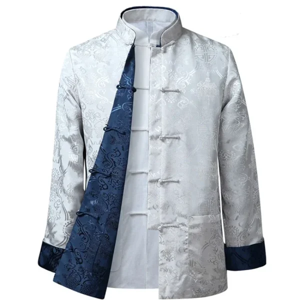 Kf Sf3193fb63c5442418dc92abefe43affbc Tang Suit Chinese Shirt Style Jacket Collar Traditional Chinese Clothing For Men Silk Kungfu Cheongsam Top Tang Suit Chinese Shirt Style Jacket Collar Traditional Chinese Clothing for Men Silk Kungfu Cheongsam Top Hanfu Men Both Sides