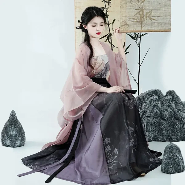 Kf Sfab74c6c9cb24d1ab4991013d307e40d1 Song Dynasty Purple Printed Hanfu Dress 3pcs Sling Skirt Robe Women Summer Chinese Style Princess Cosplay Song Dynasty Purple Printed Hanfu Dress 3pcs Sling Skirt Robe Women Summer Chinese Style Princess Cosplay Costumes Modern Hanfu