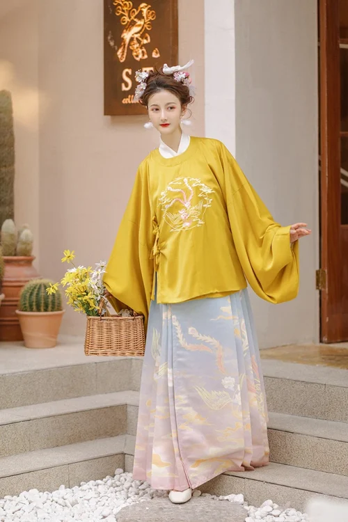 Kf H19f98cb4cc154c02b84282671a522892g Women Fairy Hanfu Embroidered Top Printed Dress Traditional Chinese Clothing Ancient Folk Stage Ming Dynasty Hanfu Women Fairy Hanfu Embroidered Top Printed Dress Traditional Chinese Clothing Ancient Folk Stage Ming Dynasty Hanfu Dress