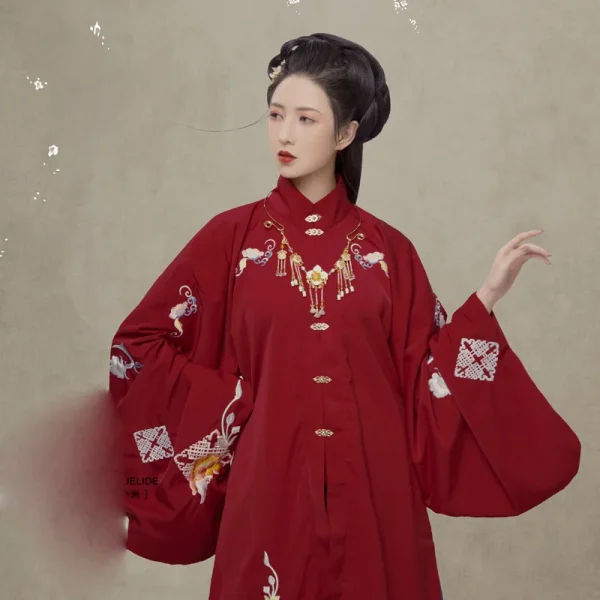 Kf H204cc5b834744115a0138fcc9ae7e6a4k Wyjn Red Blue Ming Dynasty Wide Sleeve Costume Female Horse Face Dress Delicate Embroidery Hanfu Princess WYJN Red Blue Ming Dynasty Wide Sleeve Costume Female Horse-Face Dress Delicate Embroidery Hanfu Princess Drama Photography