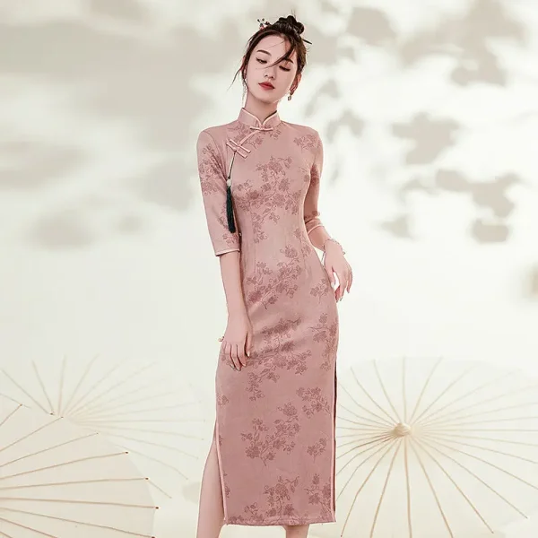 Kf H814eb3d114f241bfaf8d12e528c3736d5 Cheongsam Qipao Chinese Dress Modern Pink Improved Cheongsam Retro Evening High End Dress Cheongsam Elegant Floral Cheongsam Qipao Chinese Dress Modern Pink Improved Cheongsam Retro Evening High-End Dress Cheongsam Elegant Floral Women Dress