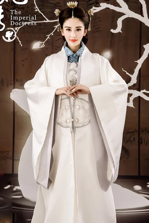 Kf Hab9a56082fef42818f24aa2574127946q Ming Dynasty Empress Princess Drama Costume Female White Hanfu Simplified Version For Tv Play The Imperial Ming Dynasty Empress Princess Drama Costume Female White Hanfu Simplified Version for TV Play The Imperial Doctress