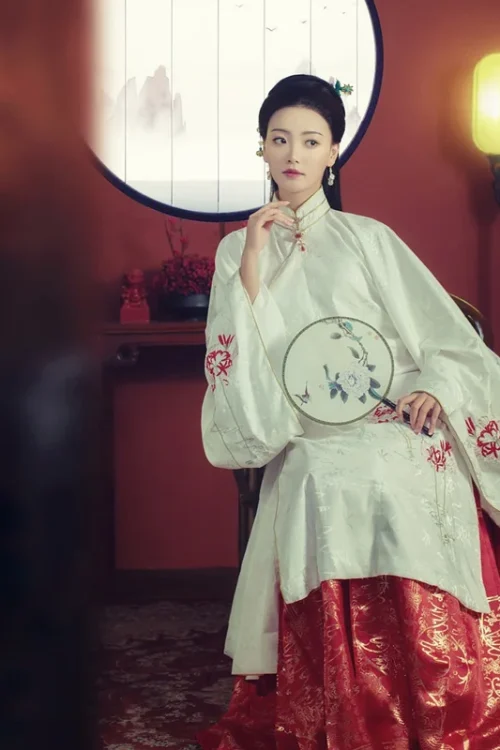 Kf Hcec4a6c54e0b4a67a718b4d11bfeb7ac6 Wyjn Red Blue Ming Dynasty Wide Sleeve Costume Female Horse Face Dress Delicate Embroidery Hanfu Princess WYJN Red Blue Ming Dynasty Wide Sleeve Costume Female Horse-Face Dress Delicate Embroidery Hanfu Princess Drama Photography