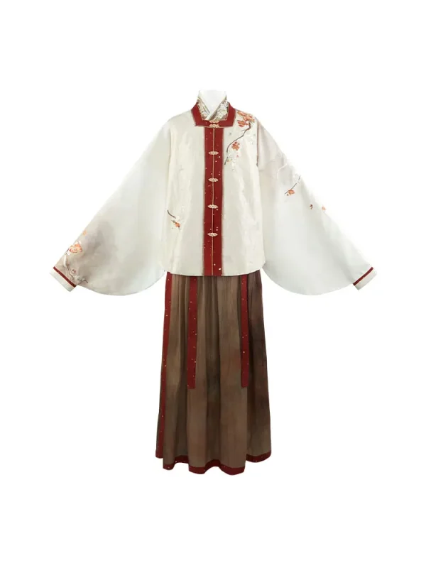 Kf He4eceb9de2994cf3bd7bc711104317cdy Chinese Style Square Collar Short A Cross Collar Short Shirt Pleated Skirt Ming Dynasty Hanfu Dress Chinese Style Square Collar Short A Cross Collar Short Shirt Pleated Skirt Ming Dynasty Hanfu Dress Women Winter Costume