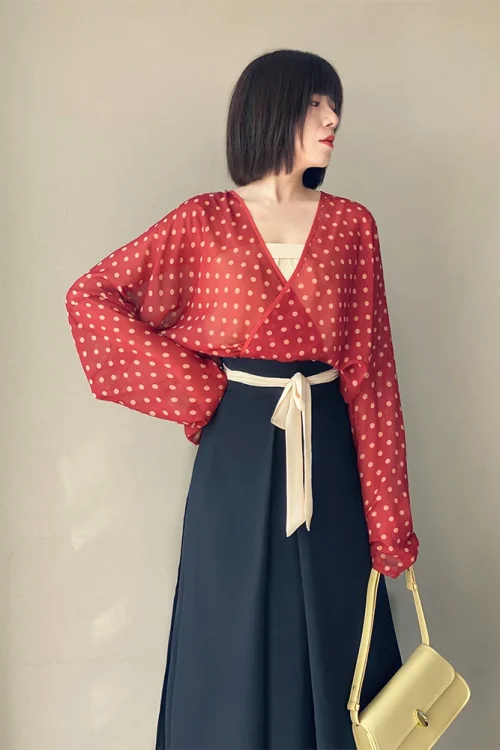 Kf Hf959601fd061488f84f215a078a95be1e Song Dynasty Aircraft Sleeve Skirt Daily Hanfu Dress For Women Polka Dot Design Sweet Improved Hanfu Song Dynasty Aircraft Sleeve Skirt Daily Hanfu Dress For Women Polka Dot Design Sweet Improved Hanfu Costume