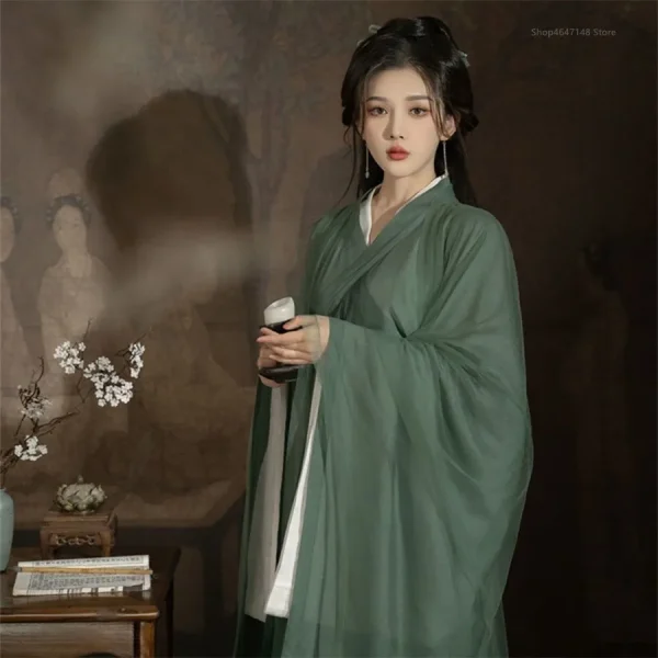 Kf S00a82757eeef4fdc92566a5b725c9f7b9 Hanfu Traditional Dress Women Chinese Hanfu Green Set Female Halloween Cosplay Costume Party Hanfu Outfit Plus Hanfu Traditional Dress Women Chinese Hanfu green Set Female Halloween Cosplay Costume Party Hanfu Outfit Plus Size XL