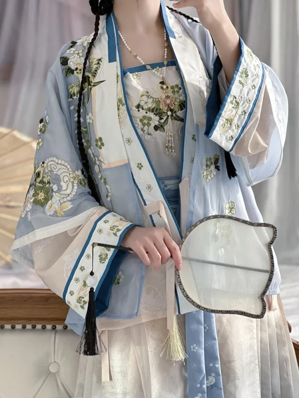 Kf S017f788e05c146588d946240840f8b384 Fifteen Hanfu Women Old Wish Ming Dynasty Half Sleeve Embroidered Mamianqun Hanfu Dress Suit Han Costume Fifteen Hanfu Women[Old Wish]Ming Dynasty Half Sleeve Embroidered Mamianqun Hanfu Dress Suit Han Costume Traditional Clothes