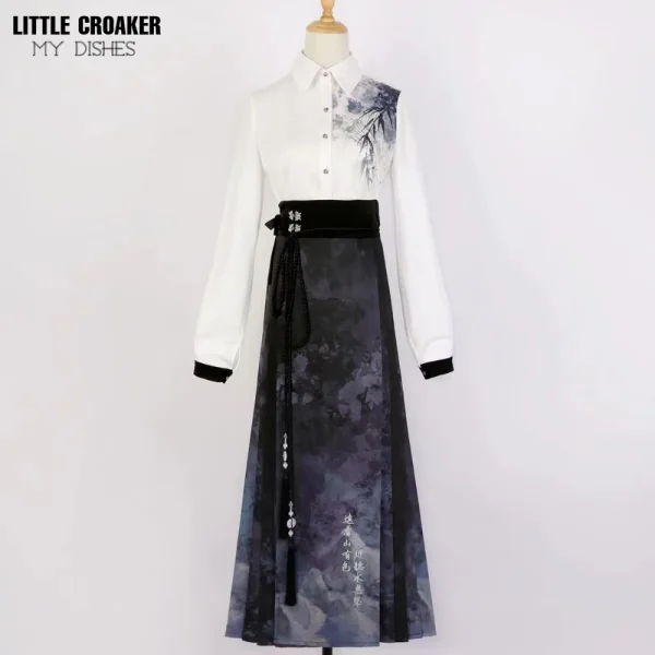 Kf S026eb63594b34dae81377a4b99e6b626r Vest Skirt Hanfu Modern Style Women S Suit Mamianqun Chinese Vintage Clothing Horse Face Skirt Daily Vest Skirt Hanfu Modern Style Women's Suit Mamianqun Chinese Vintage Clothing Horse Face Skirt Daily Wear