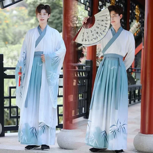 Kf S031bd8dec05742068171ced3d5b73ec5i Bamboo Hanfu Traditional Chinese Clothing Men S Cross Collar Immortal Costume Vintage Cosplay Stage Show Ru Bamboo Hanfu Traditional Chinese Clothing Men's Cross Collar Immortal Costume Vintage Cosplay Stage Show Ru Skirt Hanfu Dress