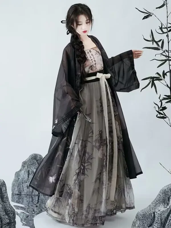 Kf S08adf0c4160642d7883cbb4b64279277d 4xl Hanfu Dress Women Chinese Song Dynasty Modern Style Hanfu Oversized Cosplay Costume Summer Black Hanfu 4XL Hanfu Dress Women Chinese Song Dynasty Modern Style Hanfu Oversized Cosplay Costume Summer Black Hanfu Sets Plus Size 3XL