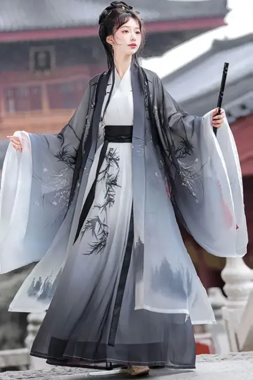 Kf S0aab44ff97604d8bac82948e9edb8d3b0 Chinese Hanfu Dress Women Cosplay Costume Ancient Traditional Vintage Song Dynasty Gradient Gray White Printed Summer Chinese Hanfu Dress Women Cosplay Costume Ancient Traditional Vintage Song Dynasty Gradient Gray White Printed Summer Hanfu Sets