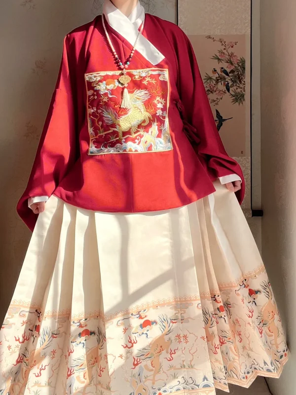 Kf S0b418145ff5f4601b732ffa1db5634c39 Plus Size Women Hanfu Ming Dynasty Round Neck Wide Sleeve Printed Ma Mian Skirt Pony Dress Plus Size Women Hanfu Ming Dynasty Round Neck Wide Sleeve Printed Ma Mian Skirt Pony Dress Unicorn