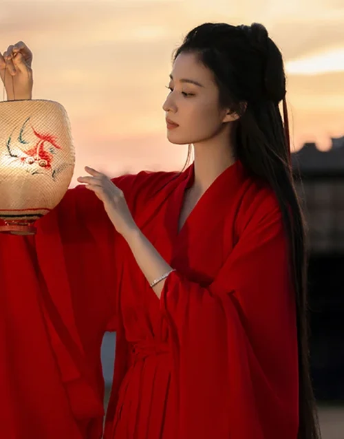 Kf S0c30efe84219442ca11694064ac00c60r Donne Hanfu Abito da ballo tradizionale cinese Hanfu Costume femminile Cosplay Abito rosso estivo Hanfu Per Donne Hanfu Abito tradizionale cinese Hanfu Abito da ballo femminile Cosplay Costume rosso estivo Hanfu Per Donne Taglie forti