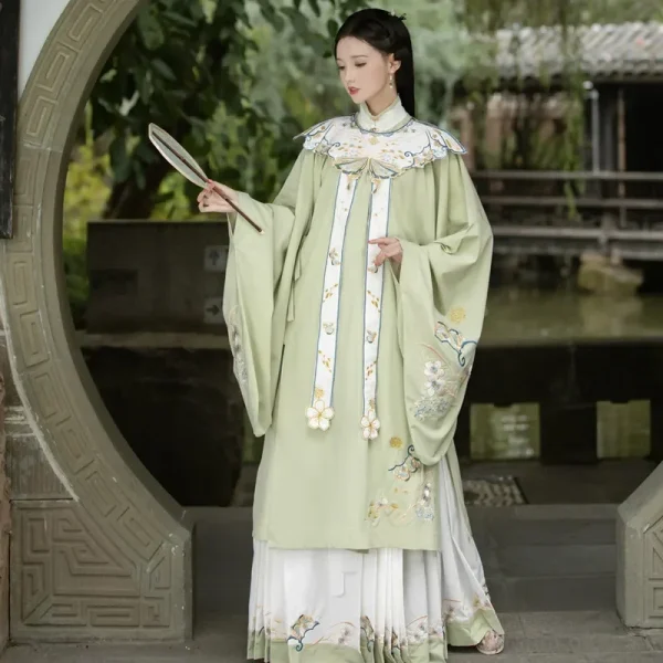 Kf S1174bb2f9cd04a6c9cca4040aba6b219y Apring Ming Dynasty Heavy Industry Embroidery Cloud Shoulder Late Ming Style Stand Collar Red Wedding Horse Ming Dynasty Heavy Industry Embroidery Cloud Shoulder Late Ming Style Stand Collar Red Wedding Horse Skirt Hanfu