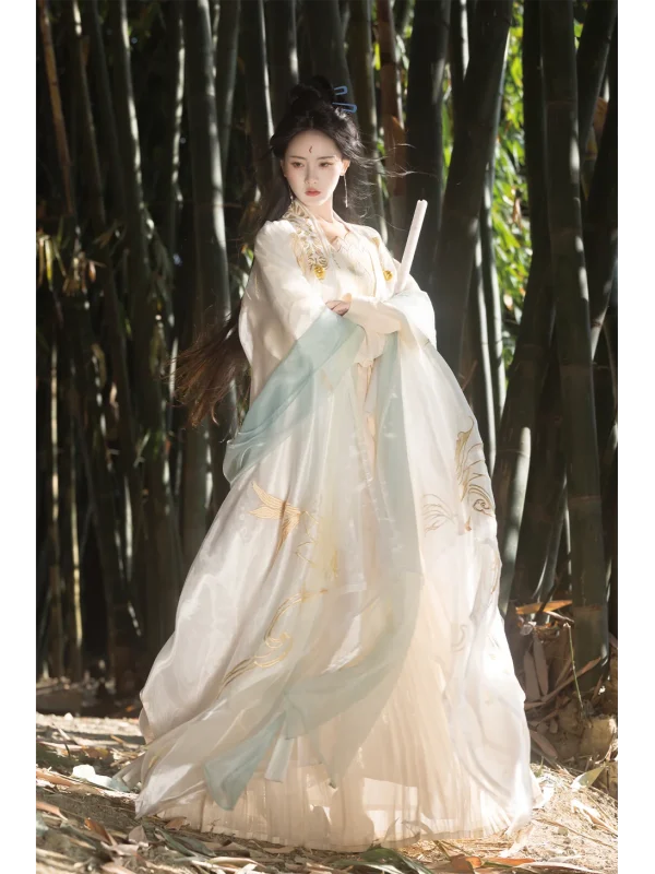 Kf S140b1c51f89f48bca5e8405dd1784e7aa Hanfu Female Gold Feather Song Dynasty Ruqun Super Immortal Chivalrous Girl Style Heavy Industry Embroidered Large Hanfu Female Gold Feather Song Dynasty Ruqun Super Immortal Chivalrous Girl Style Heavy Industry Embroidered Large Sleeves