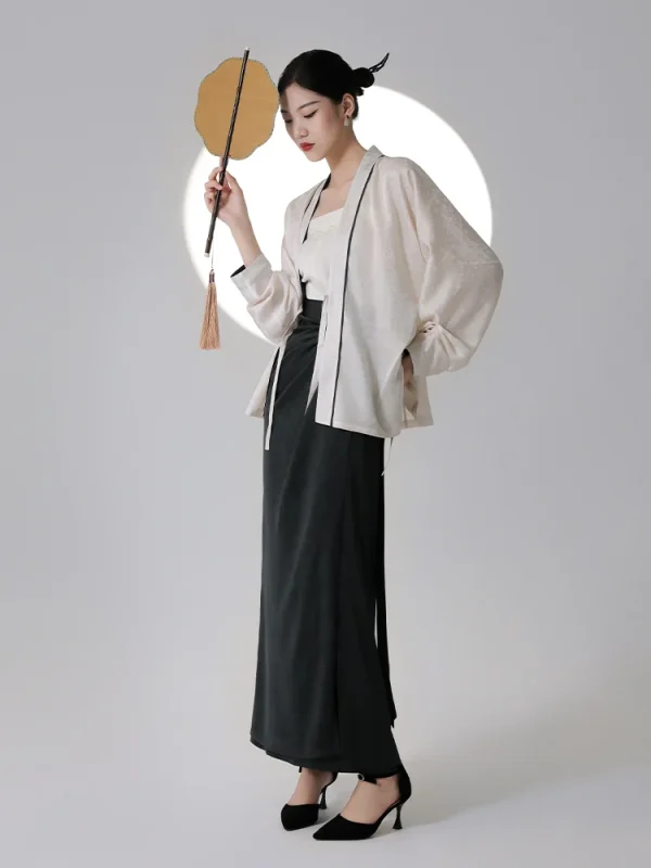 Kf S150aa69d155e45c18ae9e84d736ae1e0d Chinese Style 2022 Early Autumn Improved Song Made Aircraft Sleeves Hanfu Dress Female Commuter Daily Wearable Chinese Style Early Autumn Improved Song-made Aircraft Sleeves Hanfu Dress Female Commuter Daily Wearable Costume