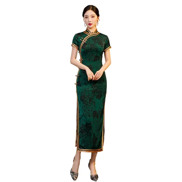 Kf S1624dd6bb66a488899e1ae4510788d3a3 Yourqipao Chinese Traditional Cheongsam Long Banquet Daily Qipao Mother S Wear Dress For Women Chinese Traditional Cheongsam Long Banquet Daily Qipao Mother's Wear Dress for Women