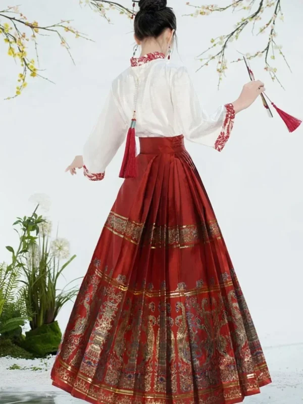 Kf S1a8b5533d68c4100a03dc69277ddcc338 Traditional Chinese Hanfu Shirt Horse Face Skirt Two Piece Set Spring Autumn Suit Hanfu Skirt Mamianqun Traditional Chinese Hanfu Shirt Horse Face Skirt Two Piece Set Spring Autumn Suit Hanfu Skirt Mamianqun Dress Women's Clothing