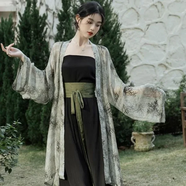 Kf S1b46a583412d41e586e077ab004850689 New Chinese Retro Style Ancient Song Dynasty Hanfu Three Pieces Set Spring Summer Women Daily Elegant New Chinese Retro Style Ancient Song Dynasty Hanfu Three Pieces Set Spring Summer Women Daily Elegant Casual Hanfu Set