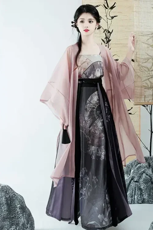 Kf S1c611390bf3e4479b9c2d3047e6e5c7ap Song Dynasty Purple Printed Hanfu Dress 3pcs Sling Skirt Robe Women Summer Chinese Style Princess Cosplay Song Dynasty Purple Printed Hanfu Dress 3pcs Sling Skirt Robe Women Summer Chinese Style Princess Cosplay Costumes Modern Hanfu