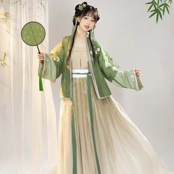 Kf S209b178f9141425284297a4b9e97d83al Hanfu Song Dynasty Cardigan Improved Waist Length Skirt Ancient Costume Embroidery Fairy Elegant Chinese Traditional Dress Hanfu Song Dynasty Cardigan Improved Waist-length Skirt Ancient Costume Embroidery Fairy Elegant Chinese Traditional Dress Women