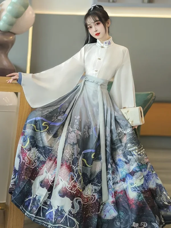 Kf S21bbeedac93e4a0cbb6e8c183e1c8ab2v Horse Face Skirt Hanfu Original Chinese Ming Dynasty Women S Traditional Dress Fashion Skirt Daily Horse Horse Face Skirt Hanfu Original Chinese Ming Dynasty Women's Traditional Dress Fashion Skirt Daily Horse Face Skirt Set Cosplay