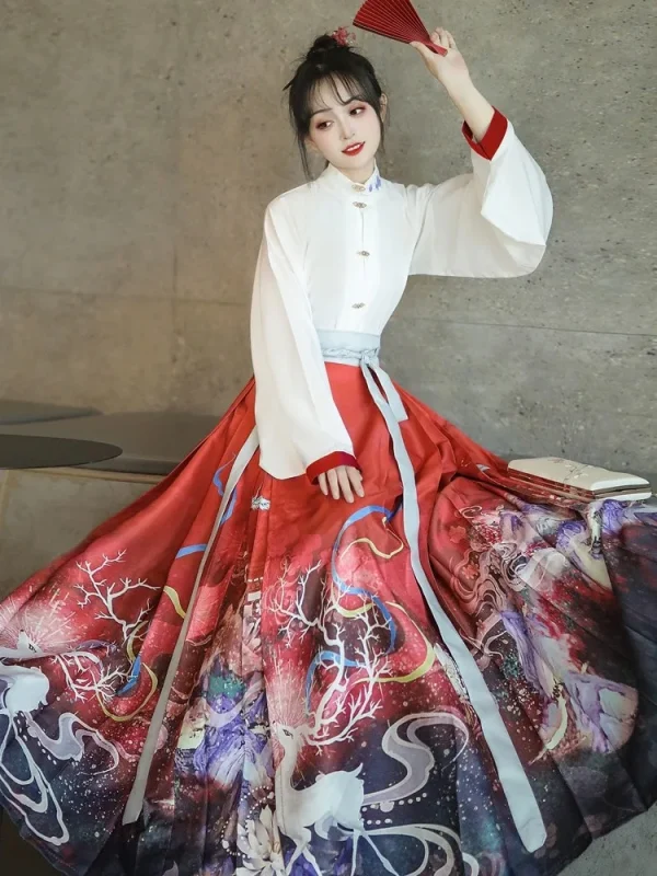 Kf S28114525078342d3b433c54e8ee45808k Horse Face Skirt Hanfu Original Chinese Ming Dynasty Women S Traditional Dress Fashion Skirt Daily Horse Horse Face Skirt Hanfu Original Chinese Ming Dynasty Women's Traditional Dress Fashion Skirt Daily Horse Face Skirt Set Cosplay