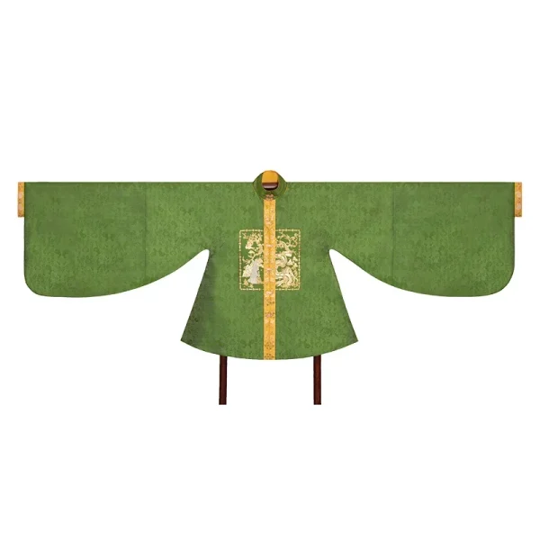 Kf S286f28580b23453c847499a6ac934c566 Shanggongyu Ming Dynasty Rabbit Embroidered Hanfu Top For Women Green Stand Collar Jacquard Woven Gold Large Ming Dynasty Rabbit Embroidered Hanfu Top For Women Green Stand Collar Jacquard Woven Gold Large Sleeve Hanfu Shirt