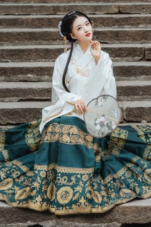 Kf S298579d4479a44c38f285e6c15122d5fr Original Hanfu Skirt Chinese Style Mamianqun Ming Dynasty Weaving Gold Horse Face Skirt 4 5m Hem Original Hanfu Skirt Chinese Style Mamianqun Ming Dynasty Weaving Gold Horse Face Skirt 4.5m Hem