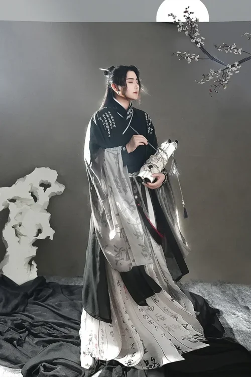 Kf S2a3762025822446697d775e1d499b3dac Large Size 3xl Hanfu Men Chinese Traditional Hanfu Ink Gradient Black Dress Male Cosplay Costume Oversized Large Size 3XL Hanfu Men Chinese Traditional Hanfu Ink Gradient Black Dress Male Cosplay Costume Oversized Hanfu Dress For Men