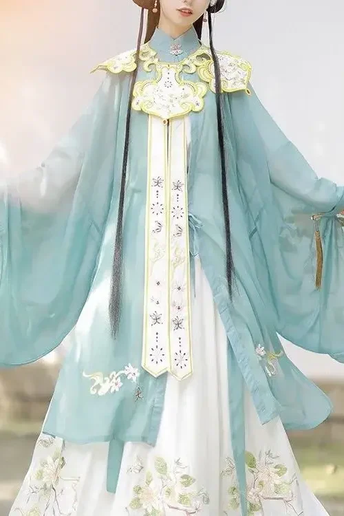 Kf S2c8c05fcae7741d58db3046079c2f819v 2023 Woman Chinese Traditional Retro Elegant Folk Dance Costume Ancient Style Ming Dynasty Fairy Dress Cloud Woman Chinese Traditional Retro Elegant Folk Dance Costume Ancient Style Ming Dynasty Fairy Dress Cloud Shoulder Hanfu