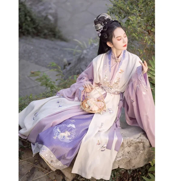 Kf S2f7902bc507d4757aa7706f6669d34dc3 Zhonglingji Original Ming Dynasty Butterfly Embroidered Hanfu Dress For Women Traditional Chinese Fairy Stage Folk Dance Original Ming Dynasty Butterfly Embroidered Hanfu Dress For Women Traditional Chinese Fairy Stage Folk Dance Dresses