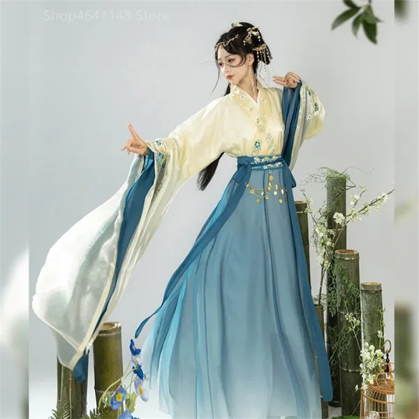 Kf S3154261c7cb34b168b58df4cf2c795abd Ancient Traditional Chinese Clothing Women Vintage Elegant Fairy Hanfu Dress Set Song Dynasty Female Sweet Dance Ancient Traditional Chinese Clothing Women Vintage Elegant Fairy Hanfu Dress Set Song Dynasty Female Sweet Dance Stage Costumes