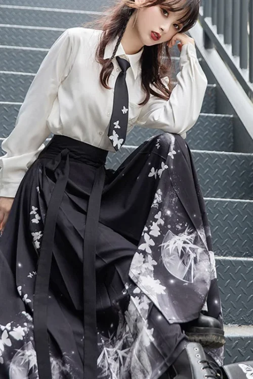 Kf S321df89e2abe428e9ebcfcf0d6e9fc3fj Horse Face Skirt Hanfu Original Chinese Style Women S Traditional Dress Modern Shirt Embroidered Skirt Set Horse Face Skirt Hanfu Original Chinese Style Women's Traditional Dress Modern Shirt Embroidered Skirt Set Daily Dance Costume