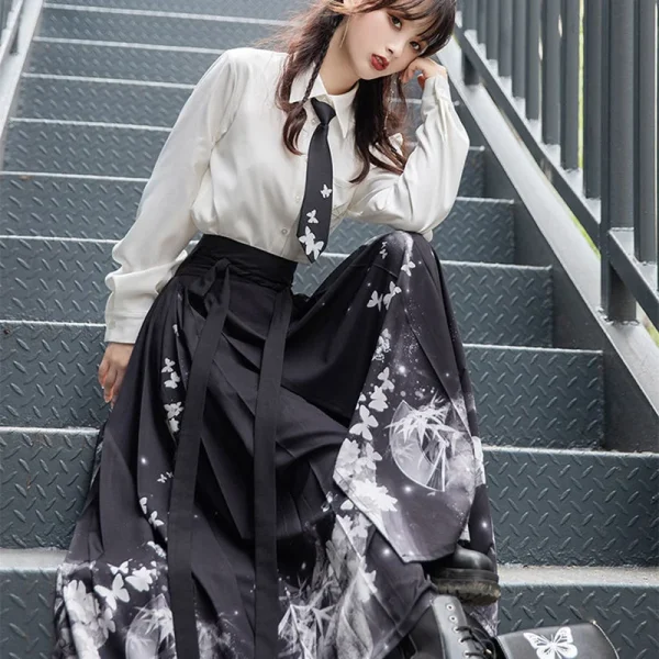 Kf S321df89e2abe428e9ebcfcf0d6e9fc3fj Horse Face Skirt Hanfu Original Chinese Style Women S Traditional Dress Modern Shirt Embroidered Skirt Set Horse Face Skirt Hanfu Original Chinese Style Women's Traditional Dress Modern Shirt Embroidered Skirt Set Daily Dance Costume