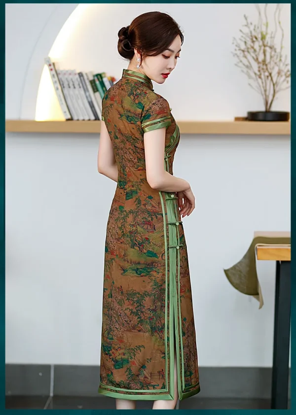 Kf S329bec30eef1438498dc5a2fd20d414e5 Novelty Retro Long Dress Autumn New Chinese Traditional Cheongsam Handmade Button Women Sexy Qipao Side Split Autumn New Chinese Traditional Cheongsam Handmade Button Women Sexy Qipao Side Split