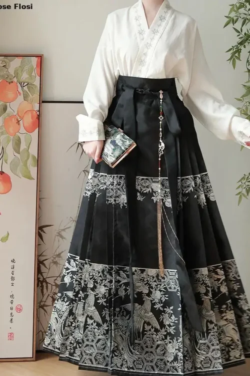 Kf S35cb6f8140534504aeba5f87c8bec1868 New 2024 Original Hanfu Skirt Chinese Style Costume Mamianqun Ming Dynasty Weaving Skirt Woman Daily Horse New 2024 Original Hanfu Skirt Chinese Style Costume Mamianqun Ming Dynasty Weaving Skirt Woman Daily Horse Face Pony Skirt