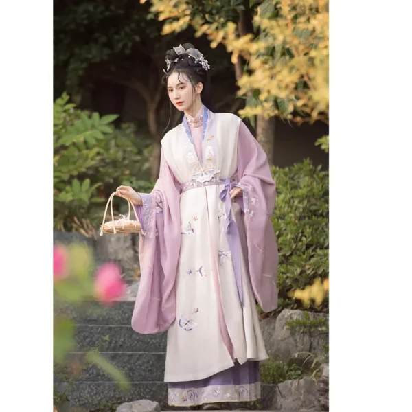 Kf S35d5b69b8cd8478c9e86240b94aa786as Zhonglingji Original Ming Dynasty Butterfly Embroidered Hanfu Dress For Women Traditional Chinese Fairy Stage Folk Dance Original Ming Dynasty Butterfly Embroidered Hanfu Dress For Women Traditional Chinese Fairy Stage Folk Dance Dresses