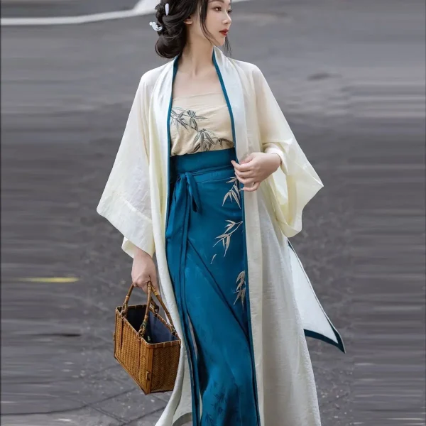 Kf S396181b663b348c49855c1968a739721c New Chinese Style Hanfu Suit Women Kimono Robe Song Dynasty Costumes Sexy Embroidery Bamboo Clothes Costume New Chinese Style Hanfu Suit Women Kimono Robe Song Dynasty Costumes Sexy Embroidery Bamboo Clothes Costume Elegant Cheongsam