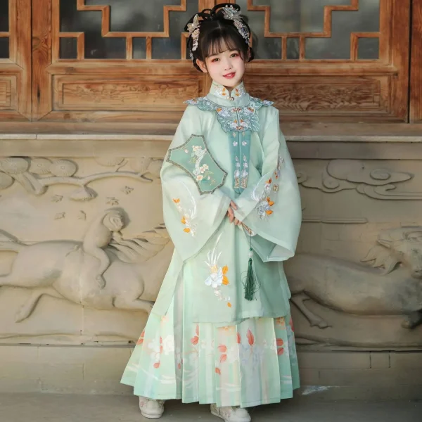 Kf S39d2cb20c0194c50b30c288832c45687e Vintage Chinese Traditional Ming Dynasty Cloud Shoulder Hanfu Girl Embroider Dress Costumes Fairy Princess Kids Perform Vintage Chinese Traditional Ming Dynasty Cloud Shoulder Hanfu Girl Embroider Dress Costumes Fairy Princess Kids Perform Dresses