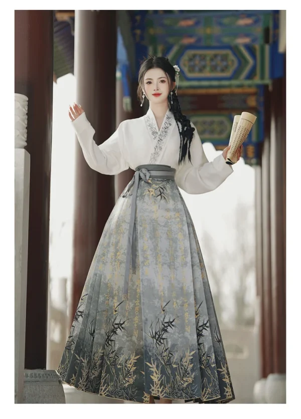 Kf S3ac31eda5f4243d0aebb04fde6e7d521f Vintage Ming Dynasty Horse Face Skirt Women Mamianqun Improved Hanfu Skirt Pringting Folk Dance Pleated Midi Vintage Ming Dynasty Horse Face Skirt Women Mamianqun Improved Hanfu Skirt Pringting Folk Dance Pleated Midi Skirt Faldas Longue