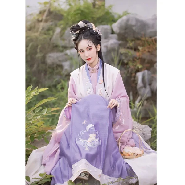 Kf S3ade5ac1ff1240dc8a5cae09cca07f91p Zhonglingji Original Ming Dynasty Butterfly Embroidered Hanfu Dress For Women Traditional Chinese Fairy Stage Folk Dance Original Ming Dynasty Butterfly Embroidered Hanfu Dress For Women Traditional Chinese Fairy Stage Folk Dance Dresses