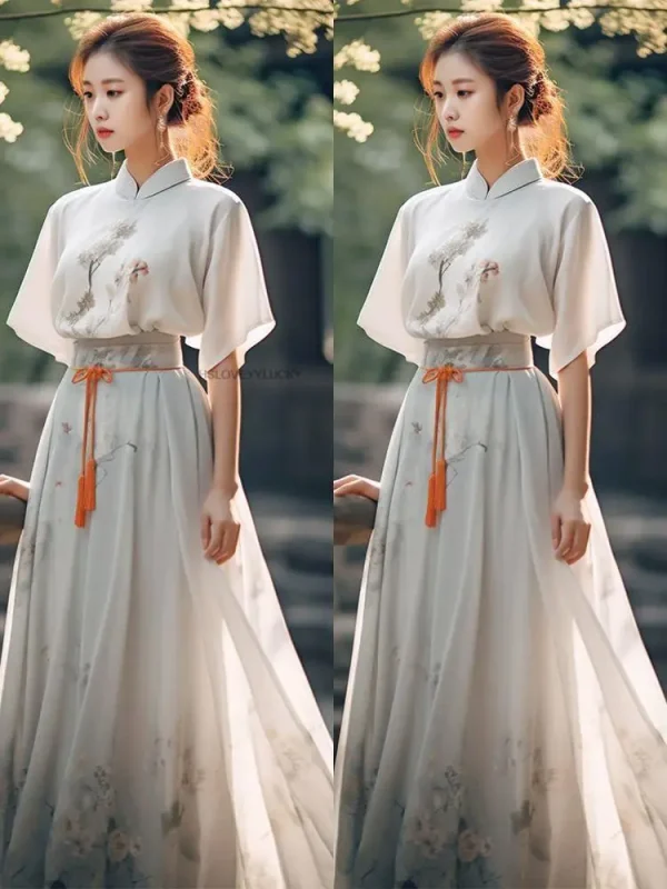 Kf S3ba911edd33e40a9ae630231afec64bcb Improved Chinese Hanfu Female Retro Daily Tea Art Fairy Hanfu Dress Set Women Vintage Lady Oriental Improved Chinese Hanfu Female Retro Daily Tea Art Fairy Hanfu Dress Set Women Vintage Lady Oriental Daily Hanfu Dress