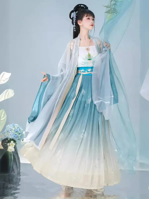 Kf S3ce83a9e6971497982372cd38f63b71dz 2024 Song Dynasty Original Hanfu Women S Chinese Style Improved Waist Filled Embroidery Ancient Style Suit Song Dynasty Original Hanfu Women's Chinese Style Improved Waist-filled Embroidery Ancient Style suit Spring and Summer