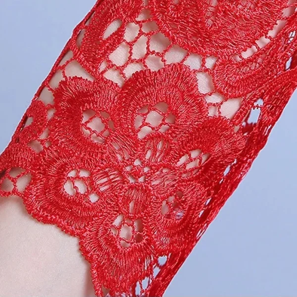 Kf S3f74c0cc65f844368f71ad2fed688021l New Style 4xl 5xl Women S New Summer Fishtail Lace Improved Cheongsam Chinese Red Wedding Dresses New Style 4XL 5XL Women's New Summer Fishtail Lace Improved Cheongsam Chinese Red Wedding Dresses Long Sexy Slimming Qipao Dress