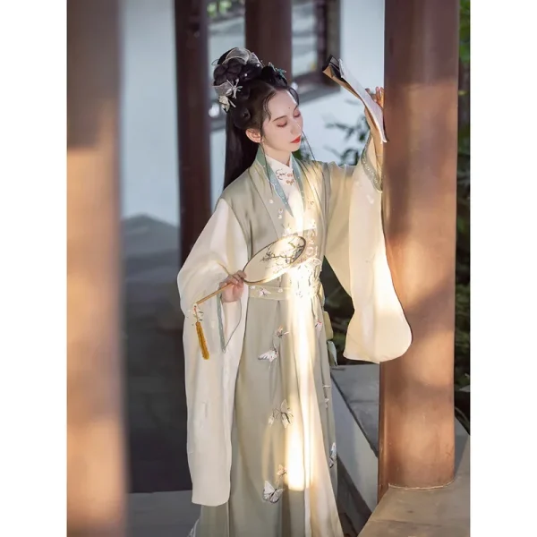 Kf S41a0235360eb42bc88092023f4f4e4021 Zhonglingji Original Ming Dynasty Butterfly Embroidered Hanfu Dress For Women Traditional Chinese Fairy Stage Folk Dance Original Ming Dynasty Butterfly Embroidered Hanfu Dress For Women Traditional Chinese Fairy Stage Folk Dance Dresses